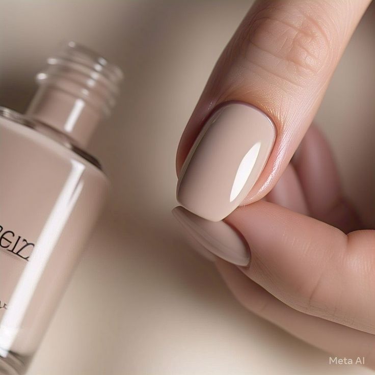 warna cata kuku nude netral