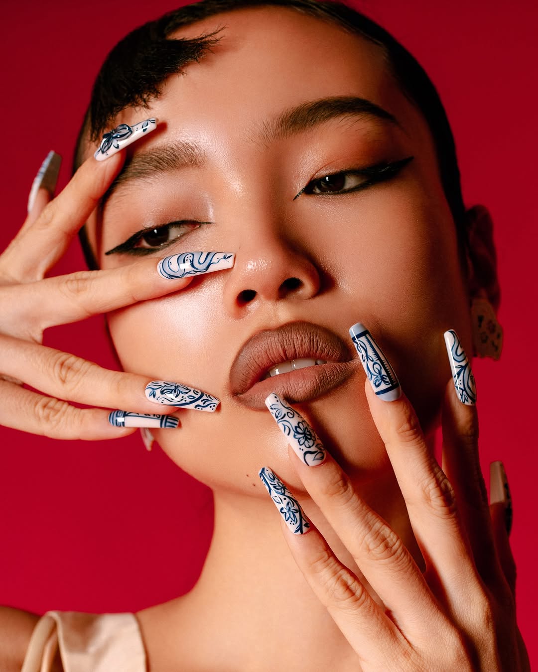 Nail Art Tahun Ular Kayu