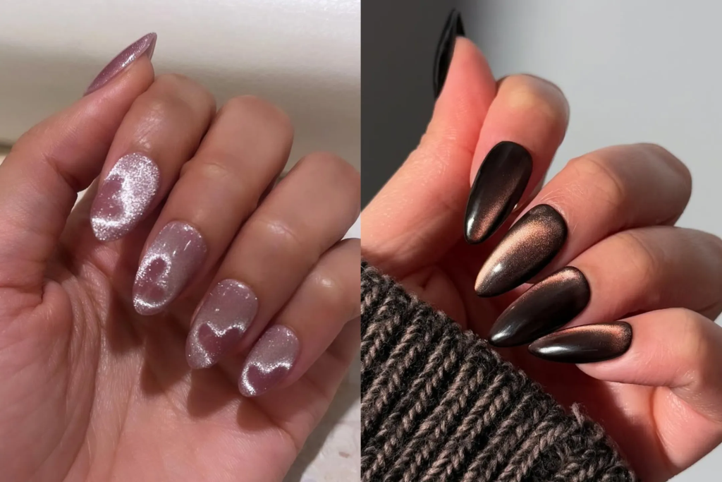 Magnetic Cat-Eye Spring Tren Nail Art Viral 2026