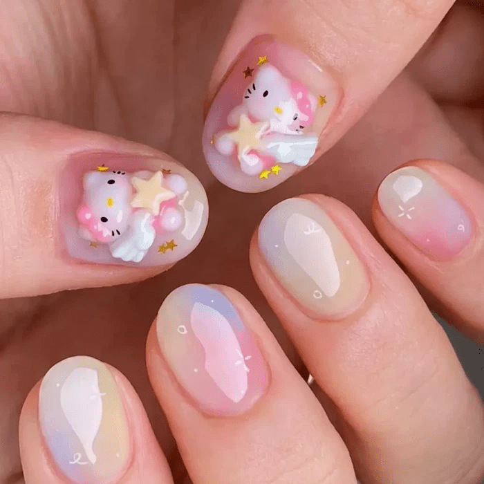 Soft Waves Chrome Kilau: Tren Nail Art Viral 2026