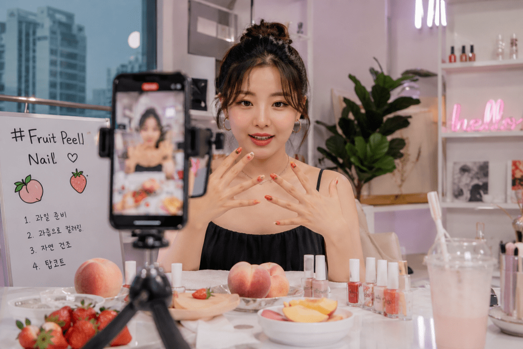Fruit Peel Manicure Korea 2026 Viral 250 Juta Views, Begini Cara Bikinnya Sendiri