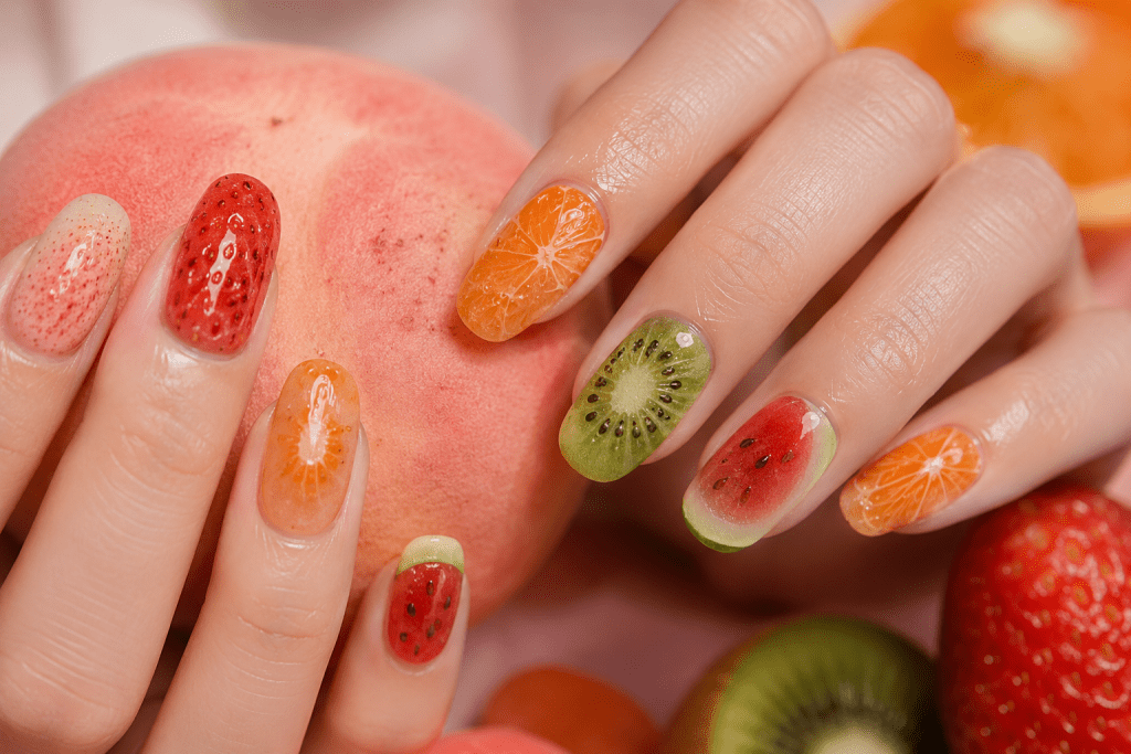 Fruit Peel Manicure Korea 2026 Viral 250 Juta Views, Begini Cara Bikinnya Sendiri