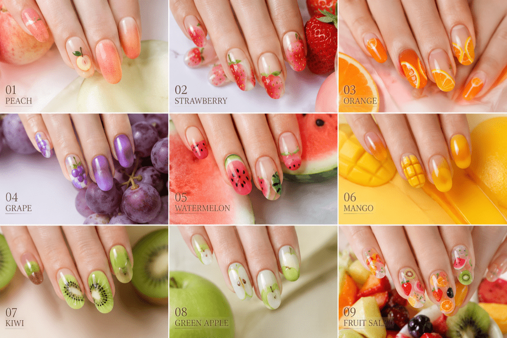 Fruit Peel Manicure Korea 2026 Viral 250 Juta Views, Begini Cara Bikinnya Sendiri