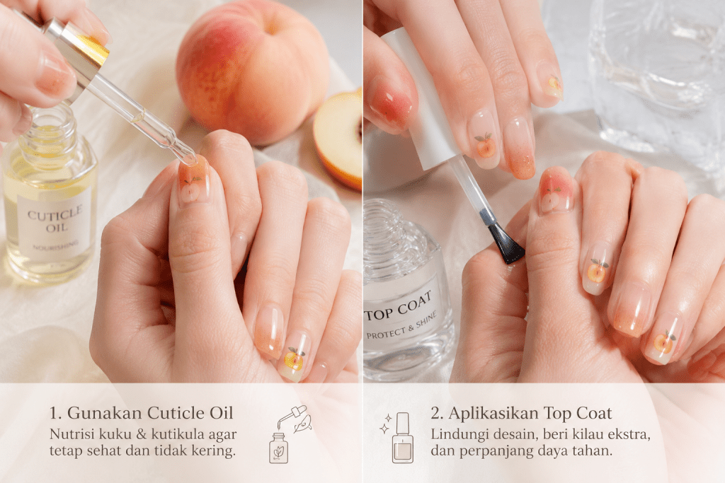 Fruit Peel Manicure Korea 2026 Viral 250 Juta Views, Begini Cara Bikinnya Sendiri