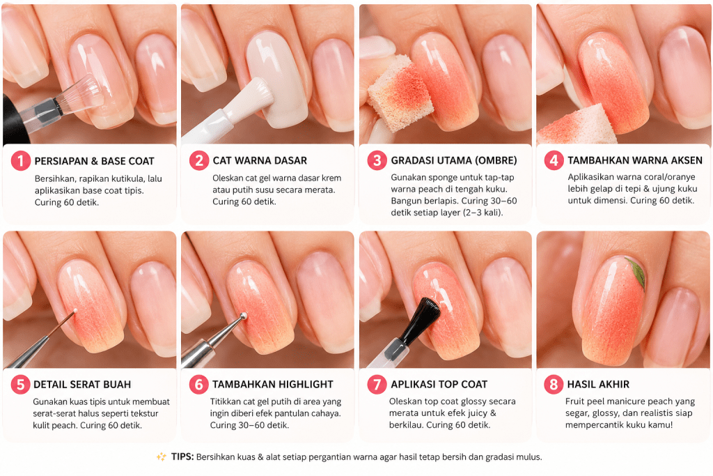Fruit Peel Manicure Korea 2026 Viral 250 Juta Views, Begini Cara Bikinnya Sendiri