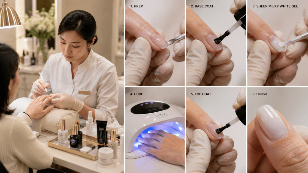 Bukan Warna Berani, Wanita 2026 Justru Pilih Nail Art Milky White 6 Bukan Warna Berani, Wanita 2026 Justru Pilih Nail Art Milky White